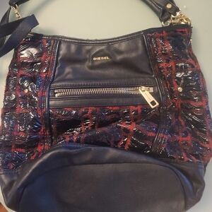 Diesel Women's Black & Red Shoulder Bag
